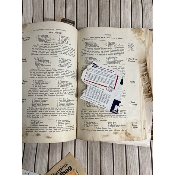 Vtg SEARCHLIGHT RECIPE COOKBOOK By Household Magazine 1946 Handwritten Recipes - Picture 8 of 10